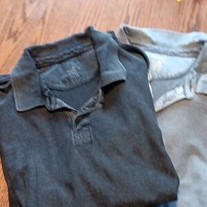 Men's Polo Shirts - Black and Gray